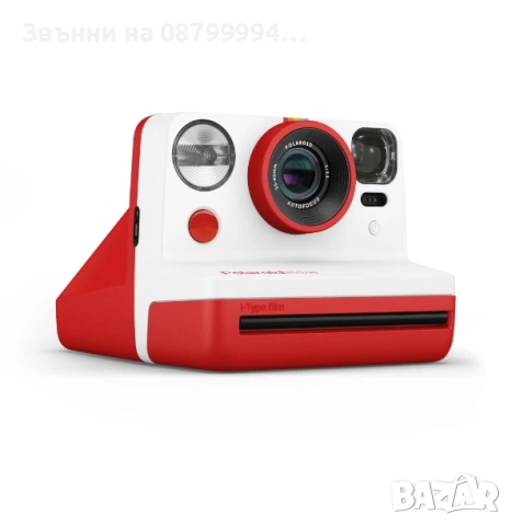 Фотоапарат за моментни снимки Polaroid Now, I-Type, Червен, снимка 5 - Фотоапарати - 53865536
