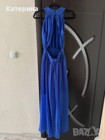 Официална рокля в синьо , снимка 3 - Рокли - 51552397