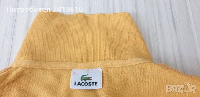 Lacoste Pique Cotton Mens Size 3 - S - ОРИГИНАЛНА Тениска!, снимка 11 - Тениски - 50697627