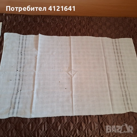 Ръчно тъкани кърпи, памук, от чеиза на майка ми, снимка 3 - Хавлиени кърпи - 53838774