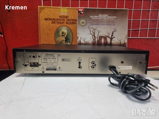 Тунер ONKYO T 4670, снимка 4 - Ресийвъри, усилватели, смесителни пултове - 52562025