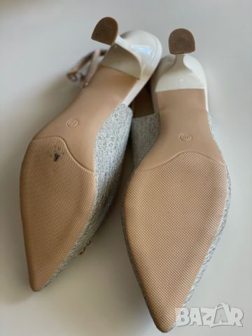 Дамски сватбени обувки, 38 EU, снимка 6 - Дамски обувки на ток - 45830325