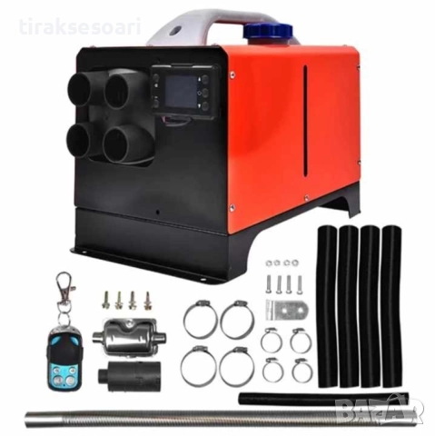 Дизелова суха печка 8kW 12V/24V с куфар и алуминиево ядро – преносимо отопление за каравана и къмпин, снимка 2 - Аксесоари и консумативи - 51701569