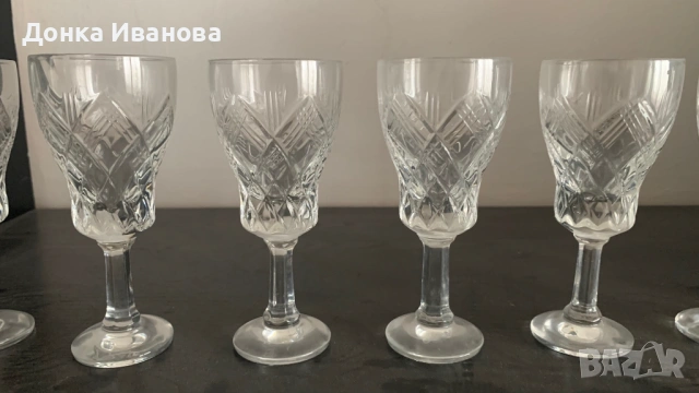 Кристални чаши, снимка 3 - Чаши - 54036773