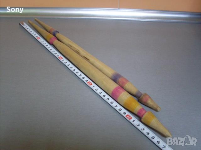 Стари български вретена- 2бр комплект., снимка 3 - Антикварни и старинни предмети - 52788623