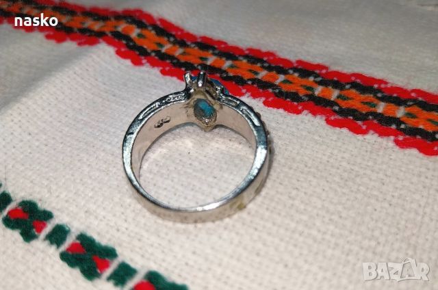 Дамски пръстен с циркони, снимка 13 - Антикварни и старинни предмети - 46431328