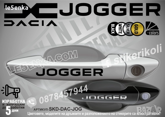 DACIA Jogger стикери дръжки SKD-DAC-JOG
