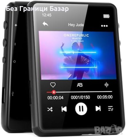 Нов MECHEN MP3 Плеър с Висока Памет, Bluetooth 5.3, FM Радио, HiFi Звук, снимка 1