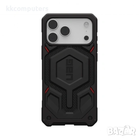 Оригинален кейс UAG Monarch Pro Kevlar, За iPhone 17 Pro Max (6.9), Черен и Протектор, снимка 2 - Калъфи, кейсове - 54160960