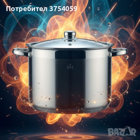 Неръждаема тенджера -  MERCURY HAUS COSMO PREMIUM – издържа натоварване, готви равномерно , снимка 9 - Съдове за готвене - 53208828