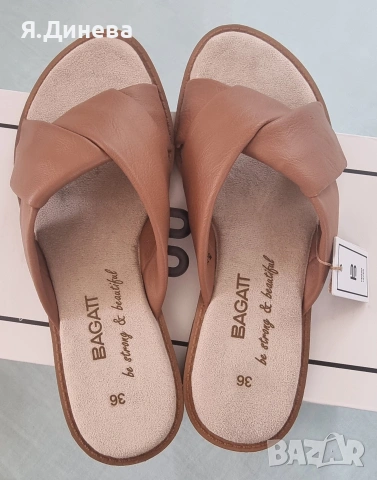 Дамски чехли еко кожа Bagatt 36н, снимка 3 - Чехли - 54152490