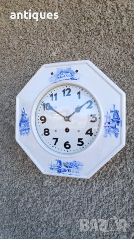 Немски стенен часовник - Junghans - 1970"г., снимка 6 - Антикварни и старинни предмети - 53706477