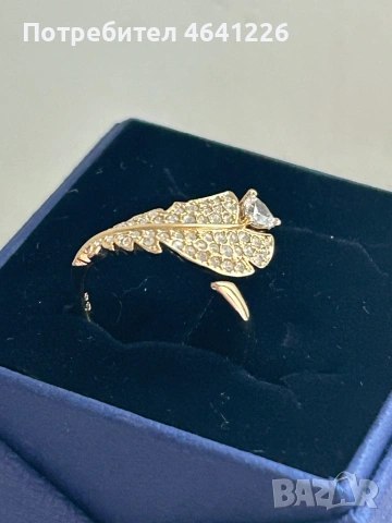 Пръстен Сваровски / Swarovski, снимка 3 - Пръстени - 53691011