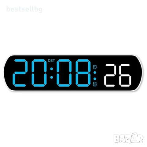 Дигитален настолен часовник с температура аларма дата постоянно светещ на ток USB големи цифри евтин, снимка 4 - Други - 51204153