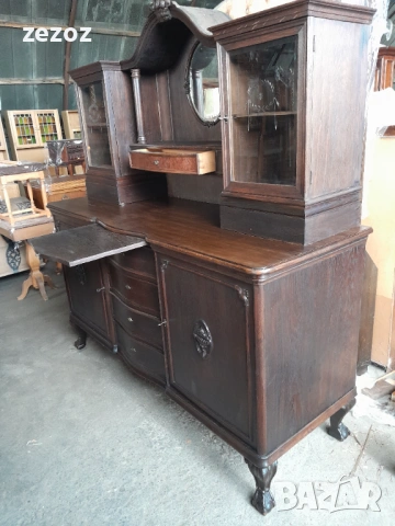 Бюфет антикварен-Чипъндейл №82, снимка 12 - Бюфети - 53254003