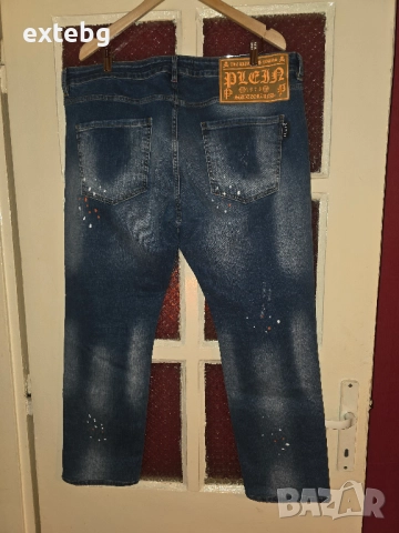 PHILIPP PLEIN оригинални сини мъжки дънки разм.40, снимка 12 - Дънки - 51280433