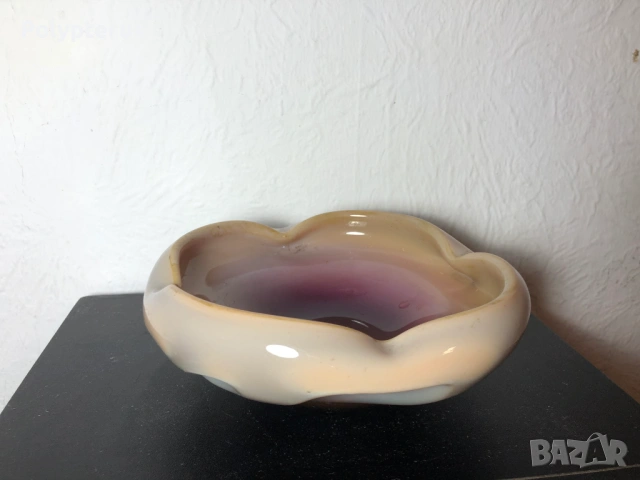 Месивен стъклен пепелник за пури Mid-century classic, снимка 5 - Други - 53566176