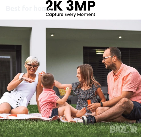 AOQEE камери за домашна сигурност - 2K безжична охранителна камера за външна употреба с AI детектор , снимка 4 - Комплекти за видеонаблюдение - 54194526