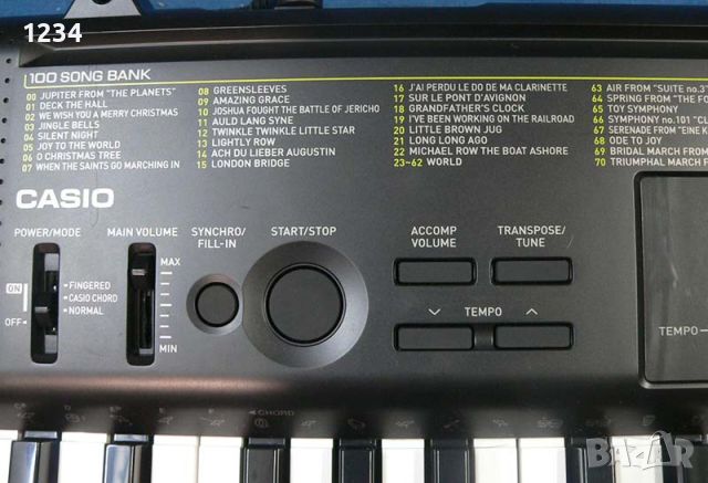 синтезатор клавир пиано CASIO CTK-1100 с 5 октави и плътни клавиши, снимка 6 - Синтезатори - 46814834