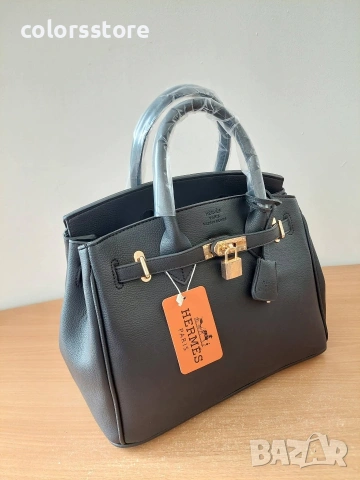 Черна чанта Hermes Birkin- SG-V1, снимка 5 - Чанти - 38556470