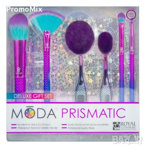 Четки за грим MODA Royal & Langnickel Prismatic 6 четки Make up, снимка 6 - Декоративна козметика - 45760852