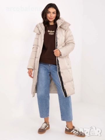 Дамско дълго зимно яке с качулка, 3цвята , снимка 8 - Якета - 52269267