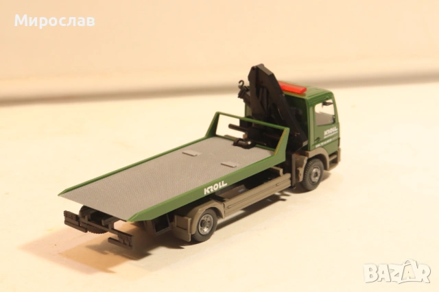WIKING H0 1/87 MERCEDES ATEGO  РЕПАТРАК ПЛАТФОРМА КАМИОН МОДЕЛ, снимка 6 - Колекции - 54222939