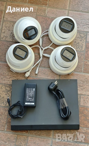 6MP Hikvision комплект за видеонаблюдение с 4 IP камери и 2TB HDD, снимка 2 - Комплекти за видеонаблюдение - 53666554