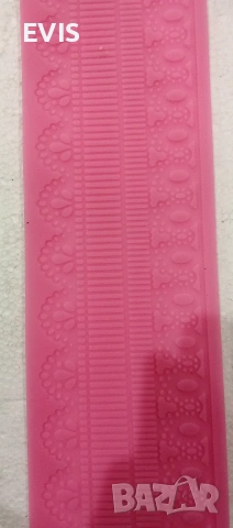 Розов силиконов молд за захарна дантела – украса за торти и сладкиши, снимка 3 - Форми - 53201961