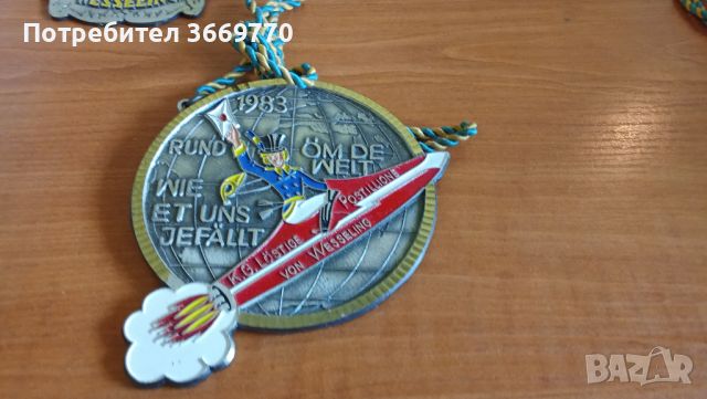 Лот от 6 германски винтидж плакети и медали, снимка 5 - Антикварни и старинни предмети - 45478704