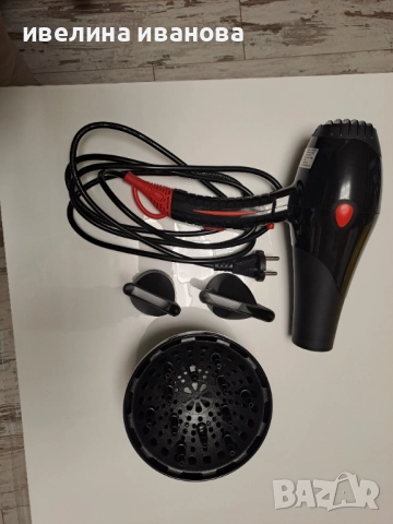 Сешоар за коса Zephyr с приставки и дифузер, снимка 4 - Сешоари - 52531479
