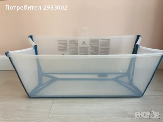 Комплект за къпане Stokke Flexi Bath сгъваема вана + стойка, снимка 3 - За банята - 47199416