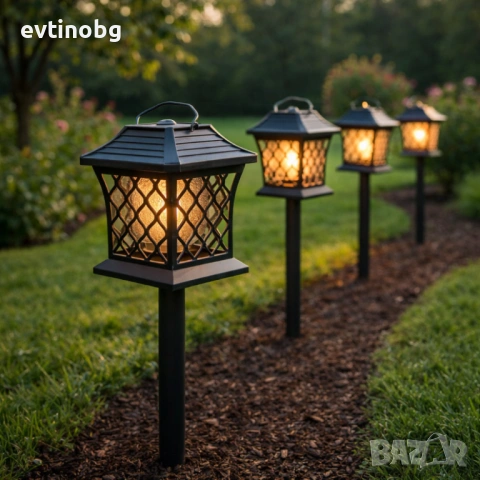 Многофункционална градинска соларна лампа XF-1012А - осветление и защита от насекоми, снимка 3 - Соларни лампи - 53801935