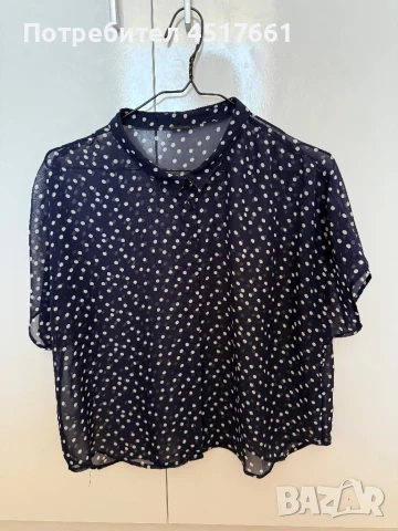 Полупрозрачна риза Monki на точки