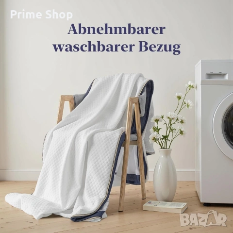 180x200см - Топ матрак BedStory, 7.5 см с мемори пяна и перящ се калъф , снимка 6 - Матраци - 53749929