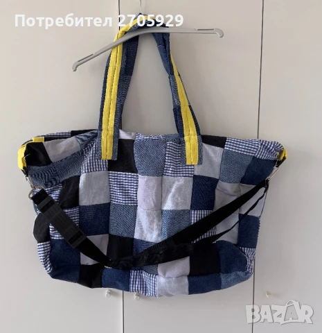 Уникална голяма чанта ръчна изработка