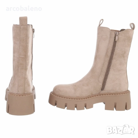 Дамски велурени боти Челси, 2цвята , снимка 6 - Дамски боти - 51545742