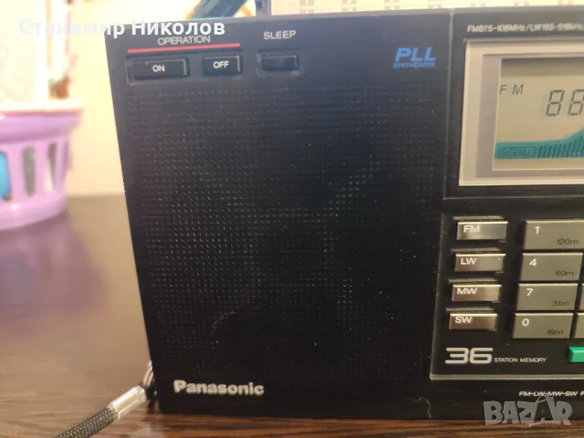 Радио Panasonic RF-B60 FM Stereo/SW/MW/LW PLL Synthesized World Receiver, снимка 4 - Радиокасетофони, транзистори - 48589711