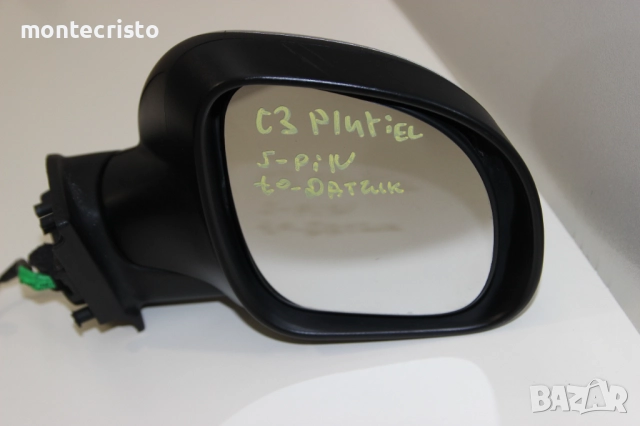 Дясно електрическо огледало Citroen C3 facelift (2008-2010г.) 5 пина / 8151PL / температурен датчик, снимка 2 - Части - 51941743