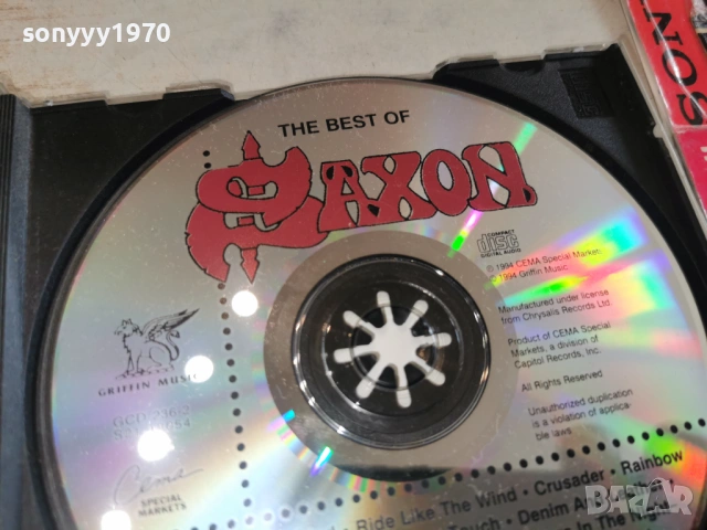 SAXON CD 3001261525, снимка 8 - CD дискове - 53284533