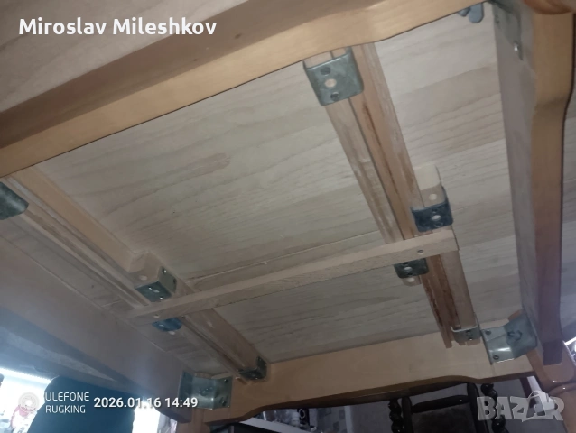 трапезна маса от масивно дърво, снимка 7 - Маси - 53122606