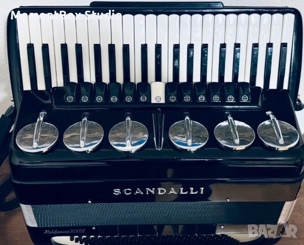 Акордеон Scandalli Polifonico 120 баса, снимка 3 - Акордеони - 53645486