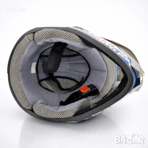 Кросова каска RED BULL, Full Face, DOT Сертификат, Размер: S; M;, снимка 8 - Аксесоари за велосипеди - 46768623