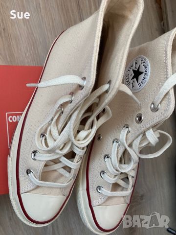 Converse chuck taylor дамски кецове чисто нови 36.5 цвят екрю, снимка 4 - Кецове - 46516414