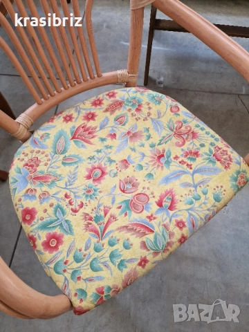 Ратанов Комплект-Маса и 2 бр.Стола-внос от Германия!, снимка 4 - Други - 51759712