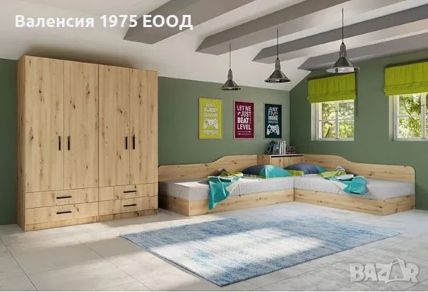 Юношеско обзавеждане Сити 7064 дъб артисан