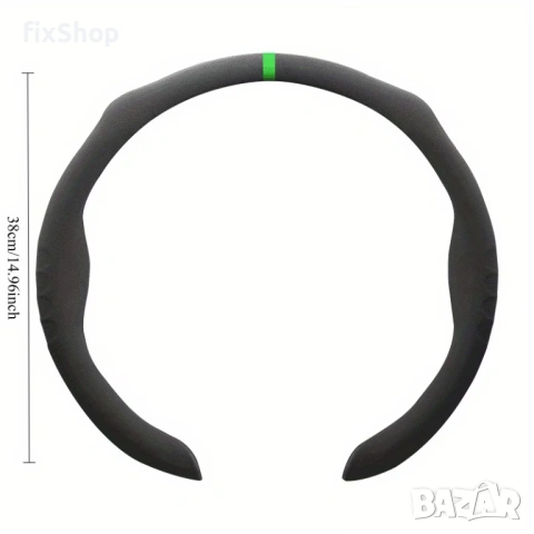 Премиум калъф за волан – D‑образен/кръгъл, противохлъзгащ, дишащ, чисто нов, снимка 4 - Аксесоари и консумативи - 53577576