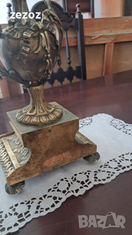 Свещник месинг Ар Нуво, снимка 9 - Декорация за дома - 53681928