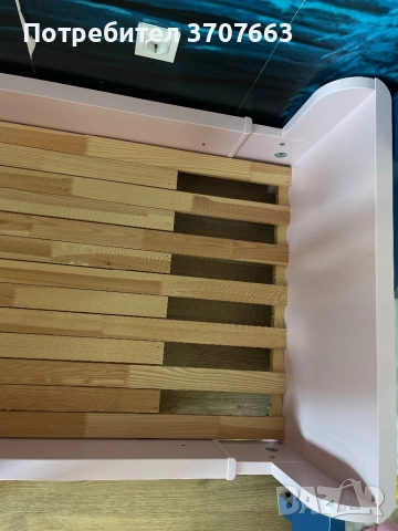 Разтегателно легло - розово BUSUNGE, снимка 4 - Мебели за детската стая - 51706419