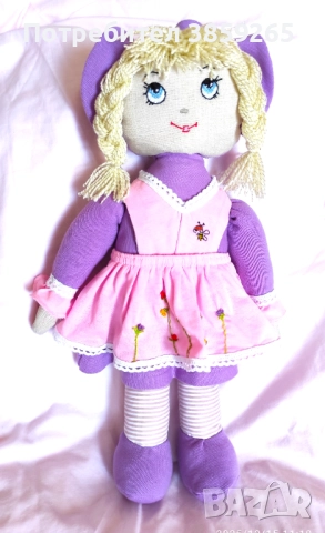 Кукла София. Текстилна мека кукла. ръчна изработка, снимка 6 - Кукли - 52816918